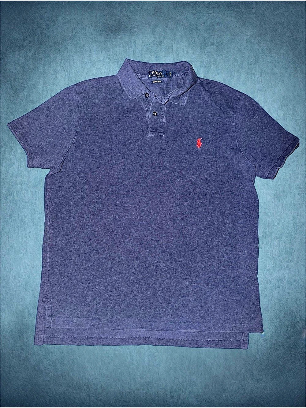 Polo Ralph Lauren Stretch Mesh Men's navy Blue polo Size Large